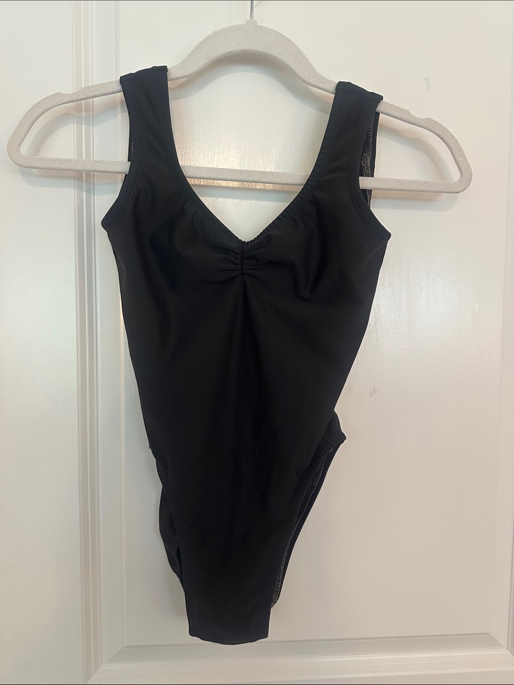 Lucky Leotard Black Pinch Ballet Leotard, size xs